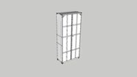 1253 - ARMARIO ACO 2 PORTAS 2007X900X400 AP402SLMU