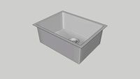 Cuba de Cozinha Inox Retangular 54x41 cm Kyoto Escovada (CKY01)