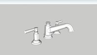 Invari Widespread Lavatory Faucet With Angled Spout - Less Handles - 65378LF-PCLHP