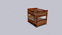 Bunk Bed with Trundle Bed