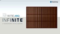 Painel Fixo com Ripados 100rp - Linha INFINITE.ARQ Ripados