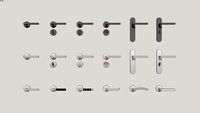 door handle, interior door, handle
