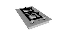 DOMINÓ QUADRATTO DOIS QUEIMADORES 30CM - Elettromec