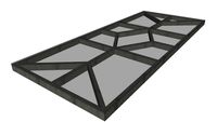 Piso en vidrio laminado diseño 2