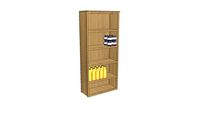Armoire Haute Ouverte Bois Vieilli