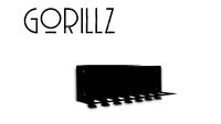 Gorillz Plenck Wall Coat Rack- Black