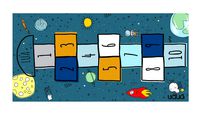 Tapete Playmat Amarelinha Via Láctea - Uauá Baby