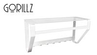 Gorillz Iron Seven Wall Coat Rack-White