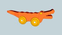 Wooden Crocodile Toy