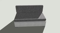 Evento Large Middle Seat Grey-White 80054 - Akula Living