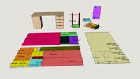 Melamine Desk - Version 4.0 120x240x1.5CM