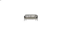 Akula Diamond 2 Seater Sofa White/Rye 41504 - Akula Living