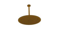 JEE-O slimline shower head large & ceiling shower 35 - matt gold