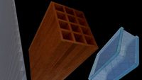 Polycarbonate Roofing Sheet, Brick & Glas block (Building materials) BSD.01