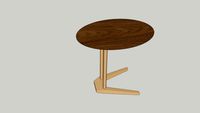 Mesa de apoio oval Oly