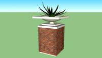 55' Frank Lloyd Wright Fredrick Robie Residence Vase Planter Pot on Pilaster