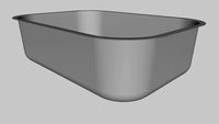 DOCOL – Cuba Invicta 47x32x15 alto brilho s/vsa 3,5' Ref.: 12816 – Cód. 016983CH