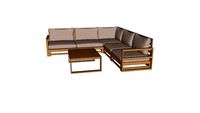 Outdoor sectional sofa with table