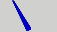 T-Track Alu 500mm Blue 500 x 19 x 0.95 ]