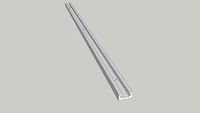 T-track Alu 500mm Gray