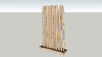 Wood partition screen sekat ranting jati