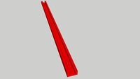 T-Track 400 mm Red 400 x 19 x 0.95 ]