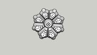 HEMBJUDEN serv plate 27 white/black AP - 80512389