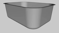 DOCOL - Cuba Invicta 47x32x18 alto brilho s/vsa 3,5' Ref.: 12805 -Cód. 016988CH