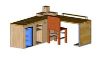 desk and chair