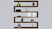 estante quarto de menino com led renderizado