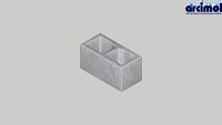BLOCO ESTRUTURAL CLASSE B 19X19X39