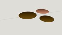 Waterlilies brass and copper