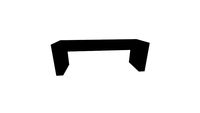 Lazarus Outdoor Bench Black by Moe's Home
