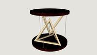 Mini Tetrahedral Tensegrity Table