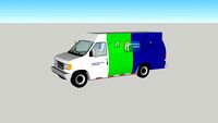 1997 ford e350 commtrans holiday inn express hotel shuttle van