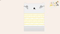 Tapete Playmat Urso Leitor Amarelo