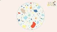 Tapete Playmat Terrazzo Circus Redondo