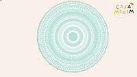 Tapete Playmat Mandala Turquesa