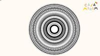 Tapete Playmat Mandala Preto