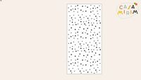 Tapete Playmat Estrelas Preto e Branco