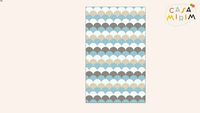 Tapete Playmat Escama Azul 1m