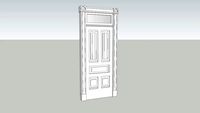 Victorian door with transom 1889