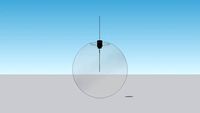 Suspension boule de verre, BRYE.