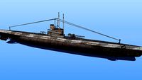 submarine ww1 (low poly)