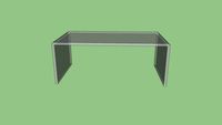 CB2 Peekaboo Acrylic Coffee Table