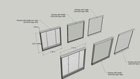 Panneau vitré cloisons modulaire