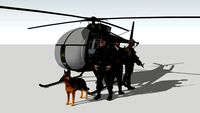 US Air Cavalry OH-6 Cayuse Helicopter Set 01