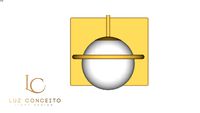 Arandela Reino Unido (Dourado Brilho)