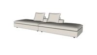 Lucerne Modular Sofa 05 Ashen Fabric By Modloft