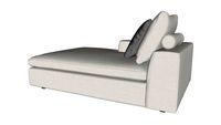 Lucerne Modular Left Chaise Ashen Fabric By Modloft